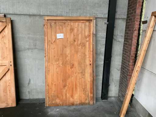 Douglas buitendeur in kozijn 215x120 cm