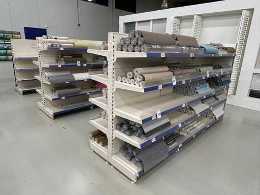 Rack de boutique double face Tegomatell 3 mètres (3x)