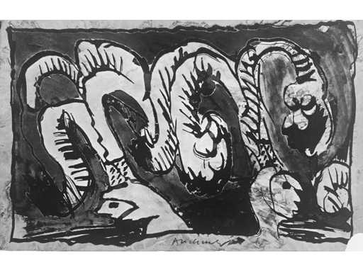 Pierre Alechinsky - A propos de Binche - offset