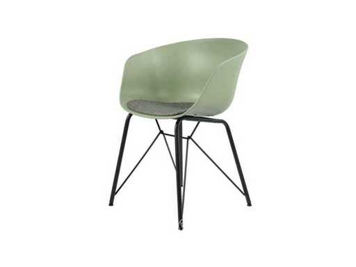 Mega Decor Schelpstoel Mintgroen (6x)
