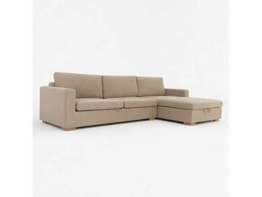 Salon NINO Beige with storage compartments