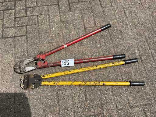 Bolzenschneider und Krimpwerkzeug