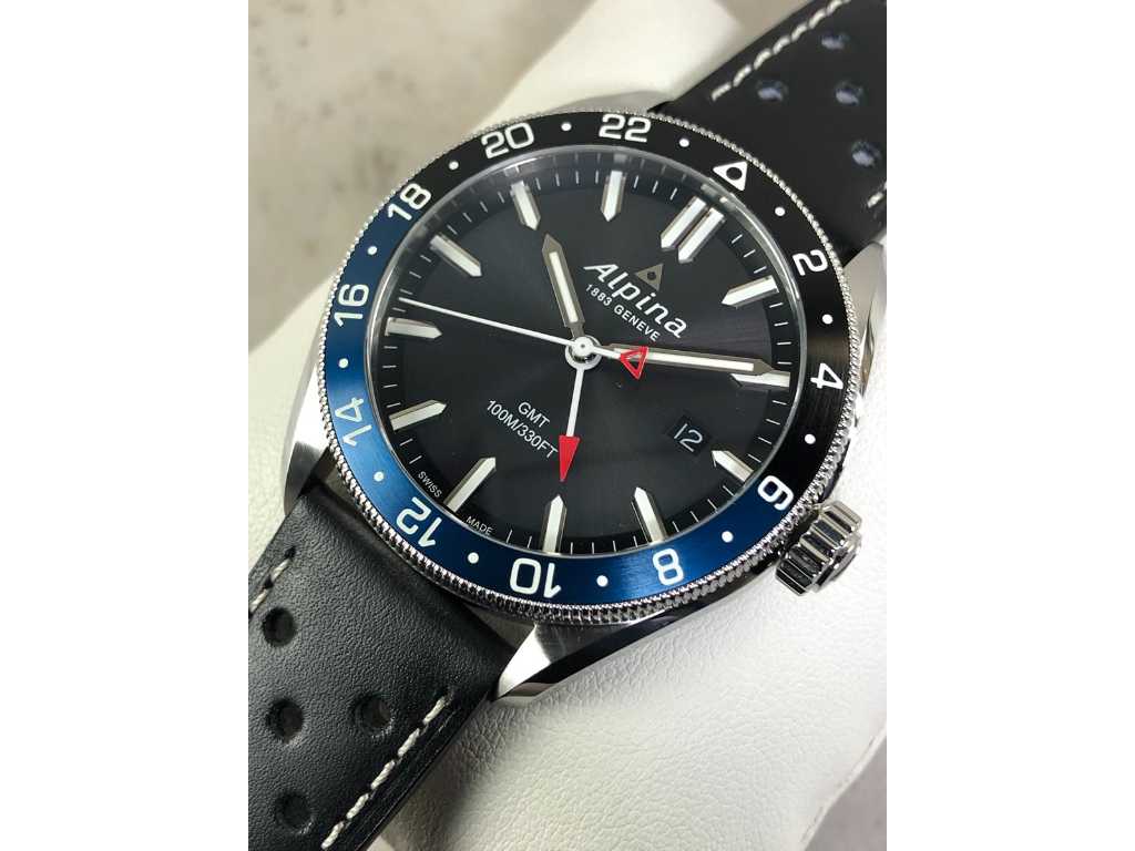 Alpina Alpina GMT "Batman" AL-247GB4E6 Men's Watch