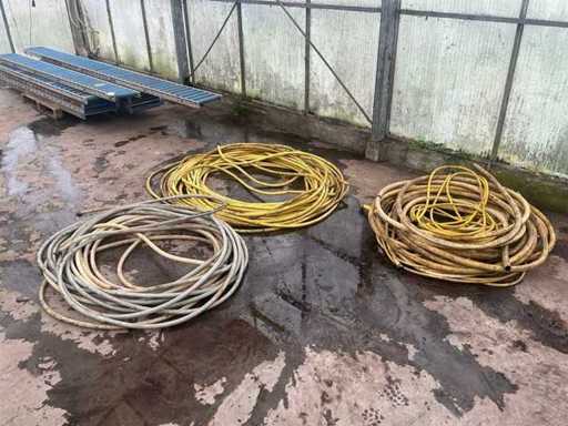 Batch of garden hoses