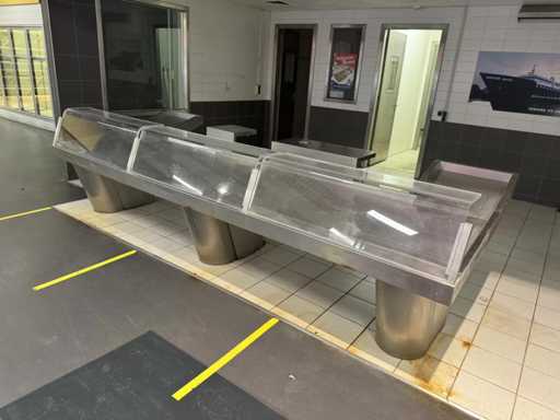 RVS Vis verkoopvitrine