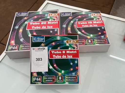 C.Star. Schutzart IP44. Weihnachten LED-Beleuchtung. (3-fach)