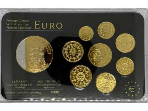Portugal Euro Prestige muntset – 24k goudgeplateerd / .999 rhodium geplateerd – Limited Edition 9.999