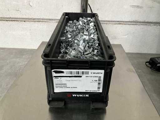 Würth 5.37 kg Draagklem (2-4 mm)-(8-9 mm) in stapelbare bak