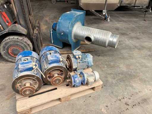 4 motoren en 1 Pompgroep