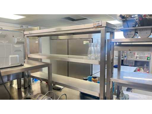 Stainless steel work table