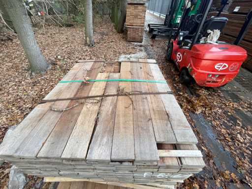 Guyana Teak revetment boards 1000-1500x100x20mm (169x)