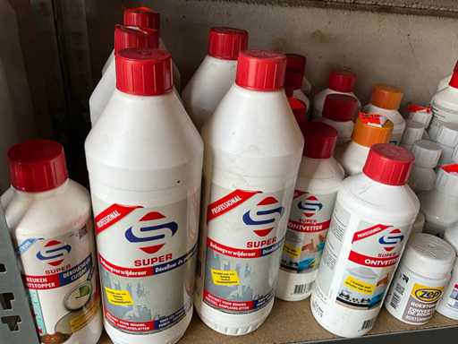 Super Mix kavel diverse Schoonmaakmiddelen