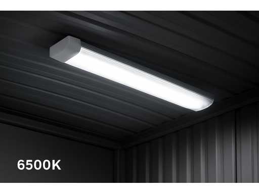 10 x LED-Batten 120W met Lens – 120cm – 6500K Koud wit – Stofdicht – 30.000h 