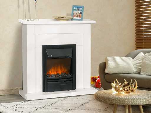 Elektrische open haard Grote Grootte Instelbaar Vermogen 1000-2000W LED Vlameffect