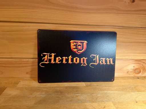 Cartello pubblicitario in metallo