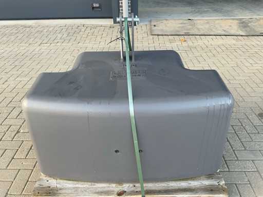 Front weight, "1050kg"