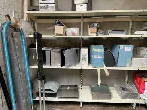 Batch of mailboxes and uprights