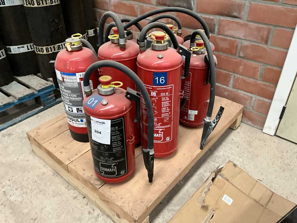 Various fire extinguishers (10x)