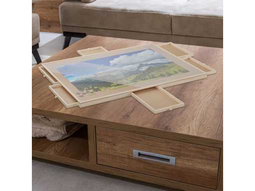 Puzzeltray met 6 lades
