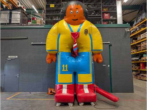 Tir de tir Cravate gonflable (bleu/jaune)