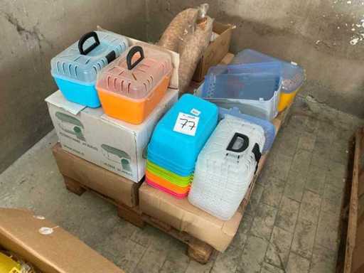 Stock of various accessories for animals