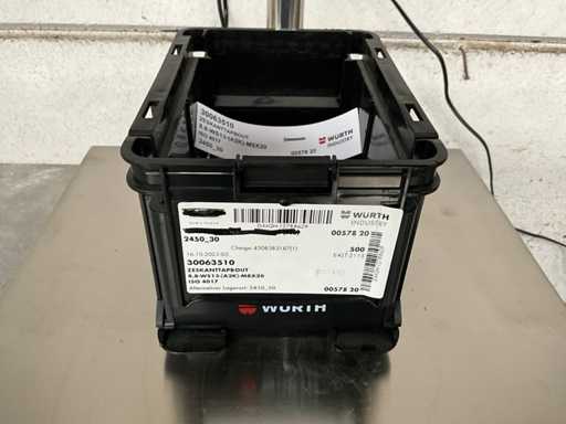 Würth 4.48 kg Hex tap bolt M8 x 20 in stackable container