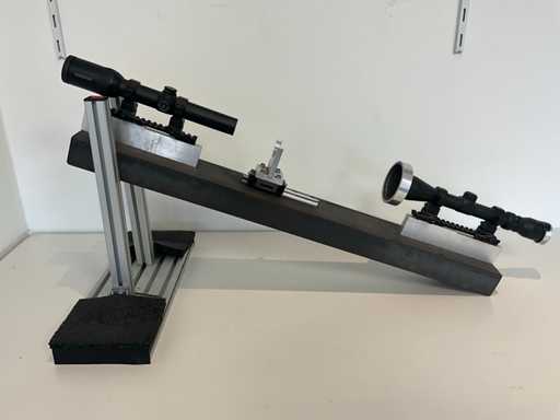 Optische as afregelgereedschap