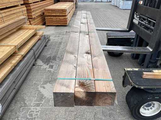 Poutres Douglas rabotées 4000x140x140mm (3x)