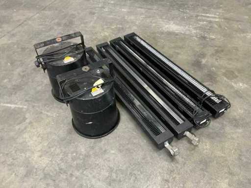 Verschiedene Schwarzlichter (6x)