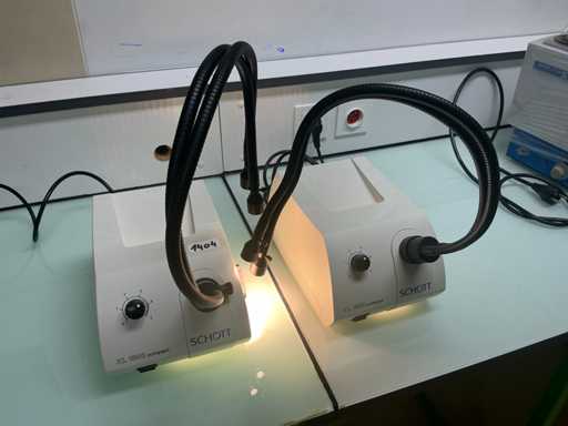 Schott KL1500 sorgente luminosa compatta a fibra ottica (2x)