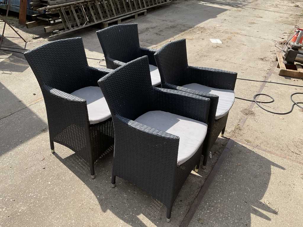 Garden chairs (4x)