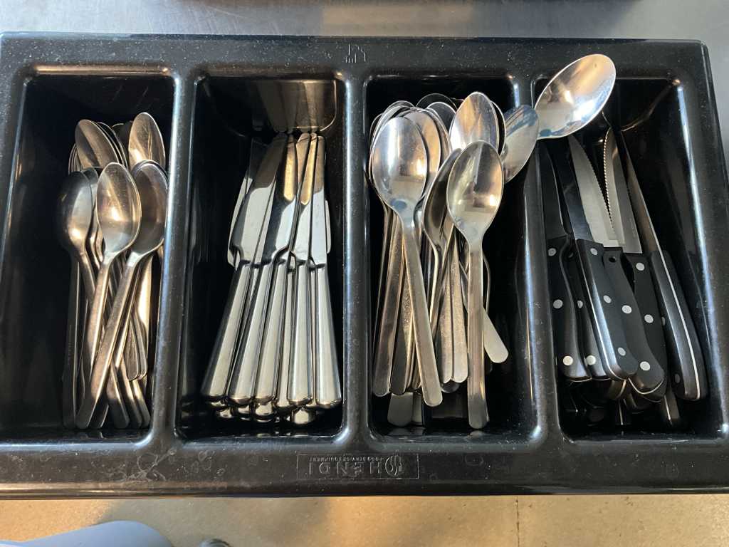 Batch of miscellaneous cutlery including IKEA