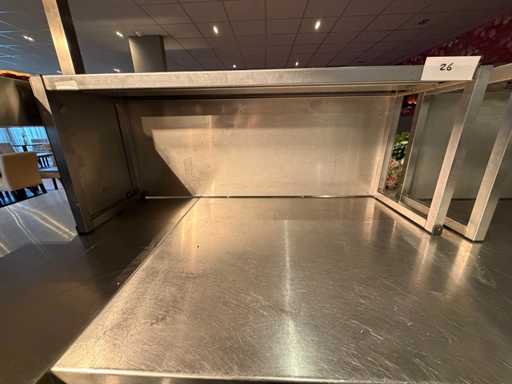 Pont de service en acier inoxydable