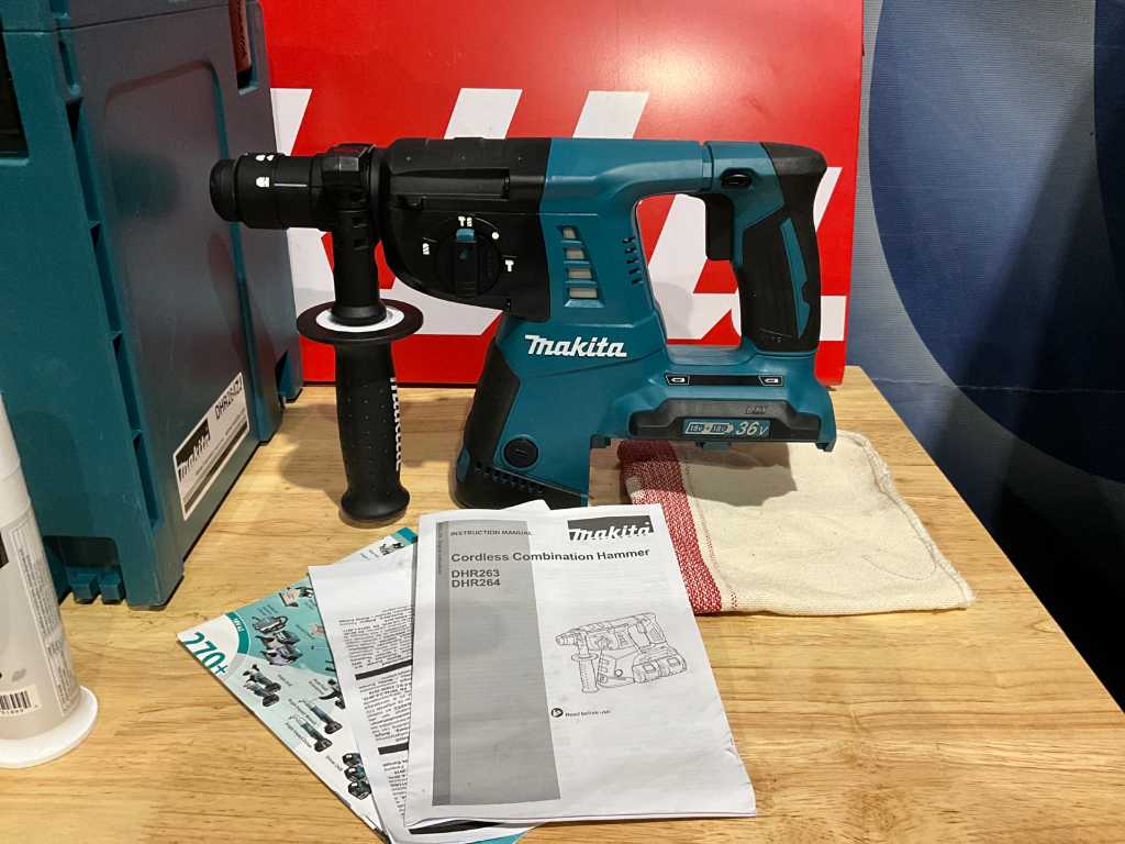 Makita DHR264ZJ 36V 2x 18V LXT Cordless Drill SDS Plus