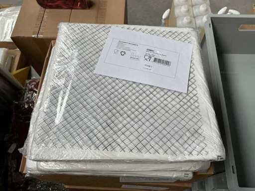 Partij Verslijnvellen gecoat wit kraft 32x32cm (28000x)