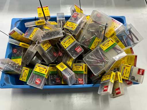 Rotadrill Różne ze stali nierdzewnej, ocynkowanej i mosiądzu (100x)