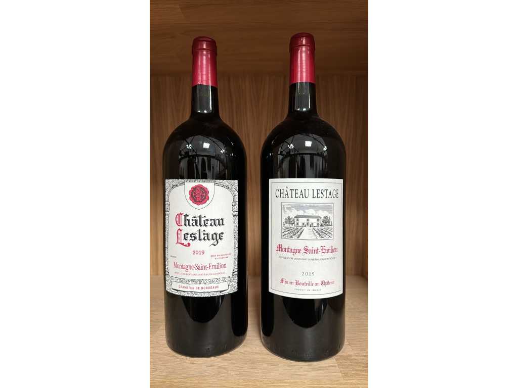 2019 - MAGNUM - CHATEAU LESTAGE - MONTAGNE ST EMILION - Rode wijn (60x)