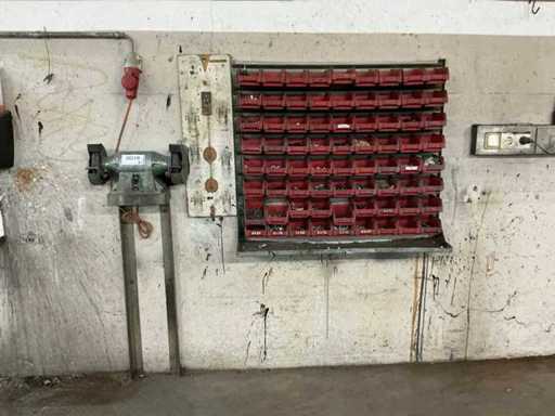 Schleifbock inklusive Lagerboxen