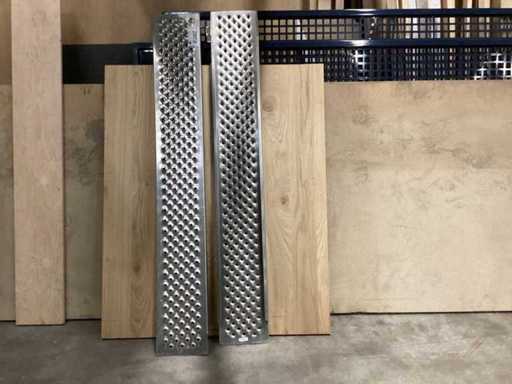 Rampa de entrada, 2 piezas, 150x21cm, pendiente de entrada 4cm