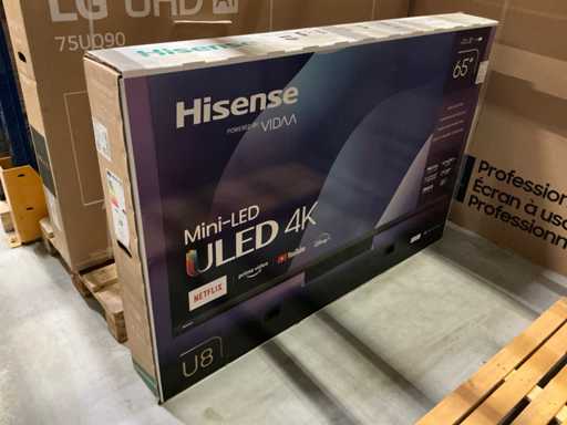 Hisense 65U8KQ Téléviseur mini-LED Uled 4K 65''