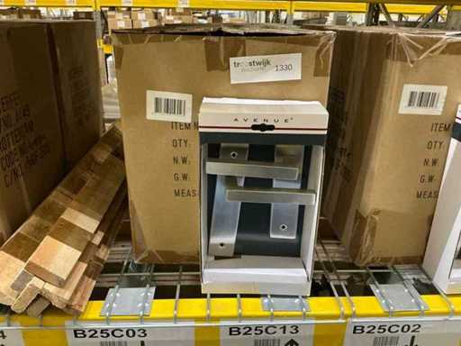 Ferramenta per porte con schermo a scudo cubico (20x)