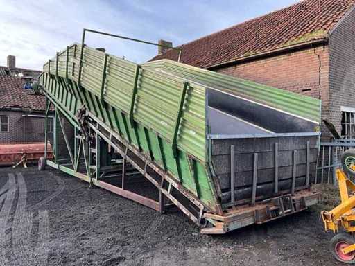 Receiving hopper installation