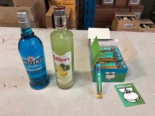 Liquore da festa, vodka e gin