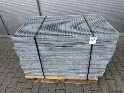 Pavimento a listelli in acciaio 1240x740mm (31x)