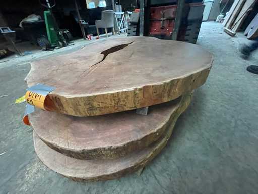 Guyana Teak houten schijf 1200mm