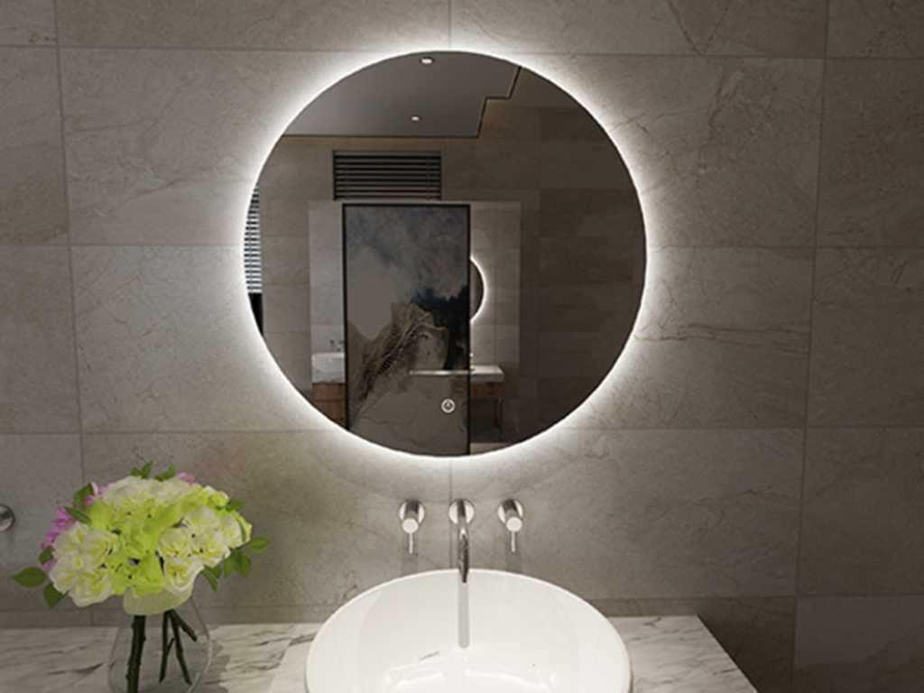 WB - 38.4402 - Giro mirror round with LED, dimmable