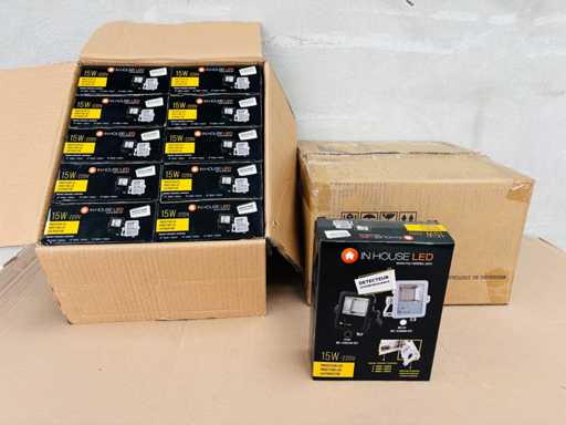 NETELEC - In-House LED (x10) - Microgolfdetector - 15W/220V - zwarte kleur 