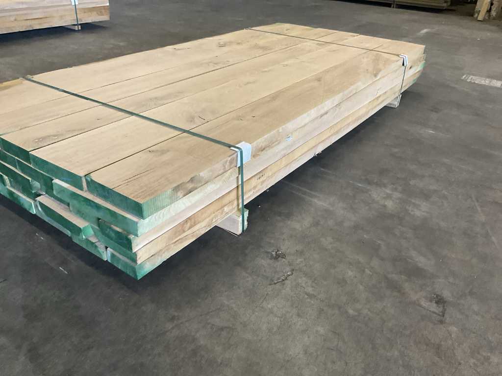 European oak planks pre-planed approx. 0.5 m³