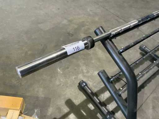 Haltère Technogym 6 paires avec barre Multi-gym