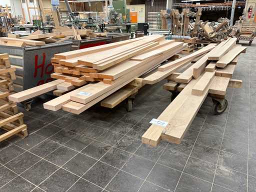   Solid wood lot - with trolley